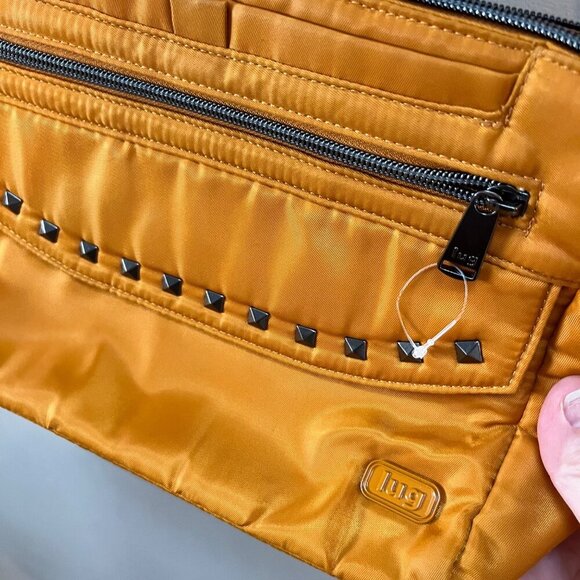 Lug PAcer Crossbody Bag‎ With Stud Details & Multiple Zipper Compartments - Picture 3 of 9